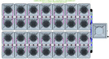 ALIEN Hydroponics AERO 28 Pot 4 Row 15L Compact Header Kit