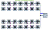 ALIEN Hydroponics AERO 28 Pot 4 Row 15L Remote Header Kit