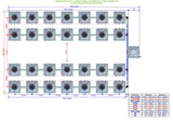 ALIEN Hydroponics AERO 28 Pot 4 Row 30L Compact Header Kit