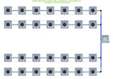 ALIEN Hydroponics AERO 28 Pot 4 Row 30L Compact Header Kit