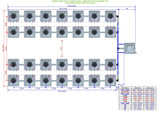 ALIEN Hydroponics AERO 28 Pot 4 Row 30L Remote Header Kit
