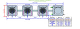 ALIEN Hydroponics AERO 3 Pot 1 Row 15L Compact Header Kit
