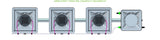 ALIEN Hydroponics AERO 3 Pot 1 Row 30L Compact Header Kit