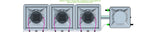 ALIEN Hydroponics AERO 3 Pot 1 Row 30L Compact Header Kit