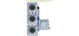 ALIEN Hydroponics AERO 3 Pot 3 Row 15L Compact Header Kit