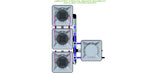 ALIEN Hydroponics AERO 3 Pot 3 Row 15L Remote Header Kit