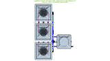ALIEN Hydroponics AERO 3 Pot 3 Row 30L Remote Header Kit
