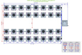 ALIEN Hydroponics AERO 32 Pot 4 Row 15L Compact Header Kit