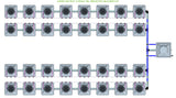 ALIEN Hydroponics AERO 32 Pot 4 Row 15L Remote Header Kit
