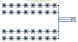 ALIEN Hydroponics AERO 32 Pot 4 Row 15L Remote Header Kit