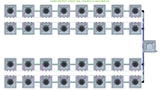 ALIEN Hydroponics AERO 32 Pot 4 Row 30L Compact Header Kit