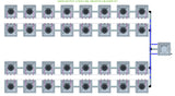ALIEN Hydroponics AERO 32 Pot 4 Row 30L Remote Header Kit
