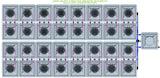 ALIEN Hydroponics AERO 32 Pot 4 Row 30L Remote Header Kit
