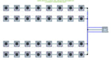 ALIEN Hydroponics AERO 32 Pot 4 Row 30L Remote Header Kit