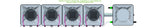 ALIEN Hydroponics AERO 4 Pot 1 Row 15L Compact Header Kit