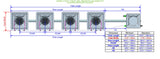 ALIEN Hydroponics AERO 4 Pot 1 Row 30L Remote Header Kit