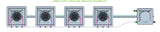 ALIEN Hydroponics AERO 4 Pot 1 Row 30L Remote Header Kit