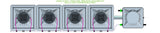 ALIEN Hydroponics AERO 4 Pot 1 Row 30L Remote Header Kit