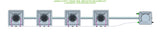 ALIEN Hydroponics AERO 4 Pot 1 Row 30L Remote Header Kit