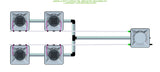 ALIEN Hydroponics AERO 4 Pot 2 Row 15L Remote Header Kit