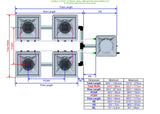 ALIEN Hydroponics AERO 4 Pot 2 Row 30L Remote Header Kit
