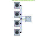 ALIEN Hydroponics AERO 4 Pot 4 Row 15L Remote Header Kit