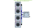 ALIEN Hydroponics AERO 4 Pot 4 Row 15L Remote Header Kit