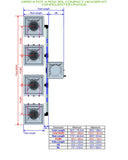 ALIEN Hydroponics AERO 4 Pot 4 Row 30L Compact Header Kit