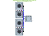 ALIEN Hydroponics AERO 4 Pot 4 Row 30L Remote Header Kit