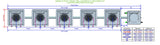 ALIEN Hydroponics AERO 5 Pot 1 Row 30L Compact Header Kit