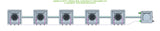 ALIEN Hydroponics AERO 5 Pot 1 Row 30L Compact Header Kit