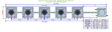 ALIEN Hydroponics AERO 5 Pot 1 Row 30L Remote Header Kit