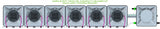 ALIEN Hydroponics AERO 6 Pot 1 Row 15L Compact Header Kit