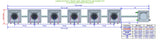 ALIEN Hydroponics AERO 6 Pot 1 Row 30L Remote Header Kit