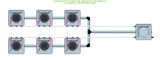 ALIEN Hydroponics AERO 6 Pot 2 Row 15L Remote Header Kit