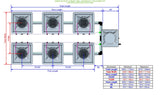 ALIEN Hydroponics AERO 6 Pot 2 Row 30L Compact Header Kit