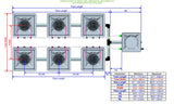 ALIEN Hydroponics AERO 6 Pot 2 Row 30L Remote Header Kit