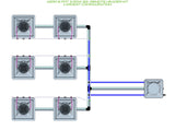 ALIEN Hydroponics AERO 6 Pot 3 Row 30L Remote Header Kit
