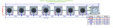 ALIEN Hydroponics AERO 7 Pot 1 Row 15L Compact Header Kit