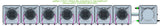 ALIEN Hydroponics AERO 7 Pot 1 Row 15L Compact Header Kit