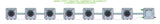 ALIEN Hydroponics AERO 7 Pot 1 Row 15L Compact Header Kit