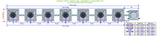 ALIEN Hydroponics AERO 7 Pot 1 Row 30L Compact Header Kit