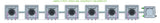 ALIEN Hydroponics AERO 7 Pot 1 Row 30L Compact Header Kit
