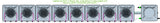 ALIEN Hydroponics AERO 8 Pot 1 Row 15L Compact Header Kit