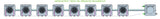 ALIEN Hydroponics AERO 8 Pot 1 Row 15L Remote Header Kit