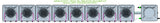 ALIEN Hydroponics AERO 8 Pot 1 Row 15L Remote Header Kit