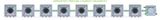 ALIEN Hydroponics AERO 8 Pot 1 Row 30L Compact Header Kit