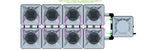 ALIEN Hydroponics AERO 8 Pot 2 Row 15L Compact Header Kit