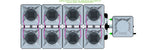 ALIEN Hydroponics AERO 8 Pot 2 Row 15L Remote Header Kit