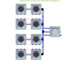 ALIEN Hydroponics AERO 8 Pot 4 Row 15L Remote Header Kit
